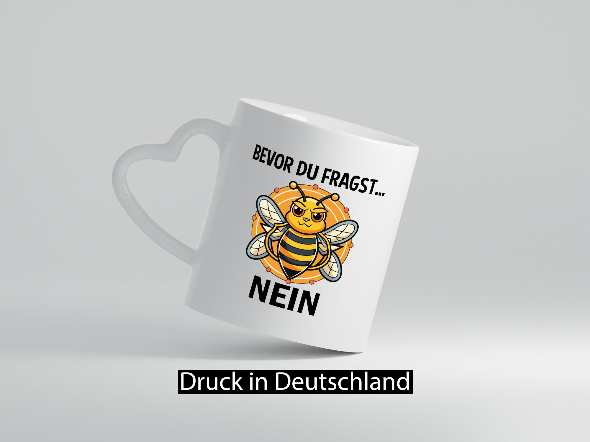 Bevor du fragst... Nein | Hummeln v2 lustig Humor Geschenkidee Geschenk Tasse