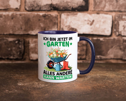Im Garten alles andere kann warten | Gärtner Gartenarbeit Geschenk Arbeit