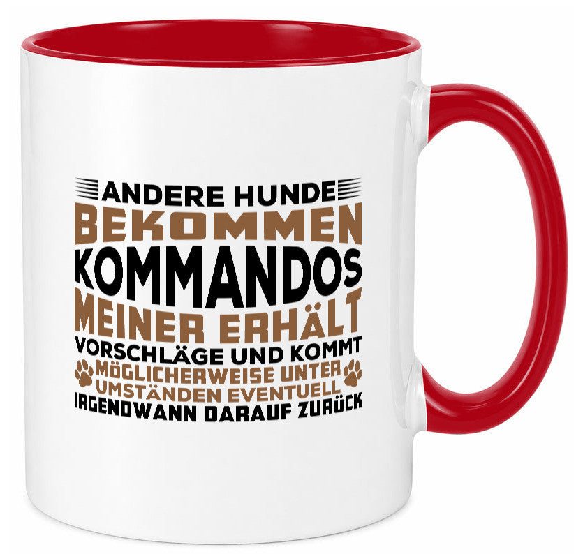 Hunde Training | Hundebesitzer Tasse Hundekommando vl4 Geschenk Tierliebhaber