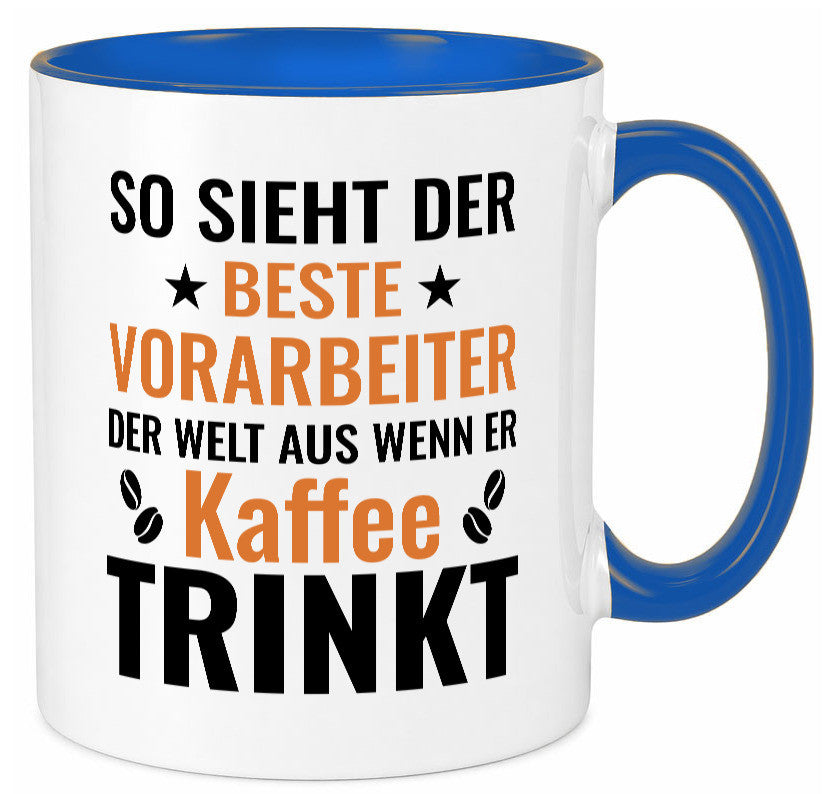 Kaffee trinkt: Vorarbeiter | Kollege Teamleiter Geschenk Arbeit Kollegen Büro
