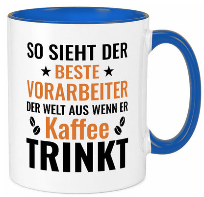 Kaffee trinkt: Vorarbeiter | Kollege Teamleiter Geschenk Arbeit Kollegen Büro