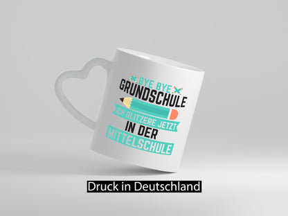 Mittelschule | Schüler Schulübergang Humor Geschenkidee Tasse