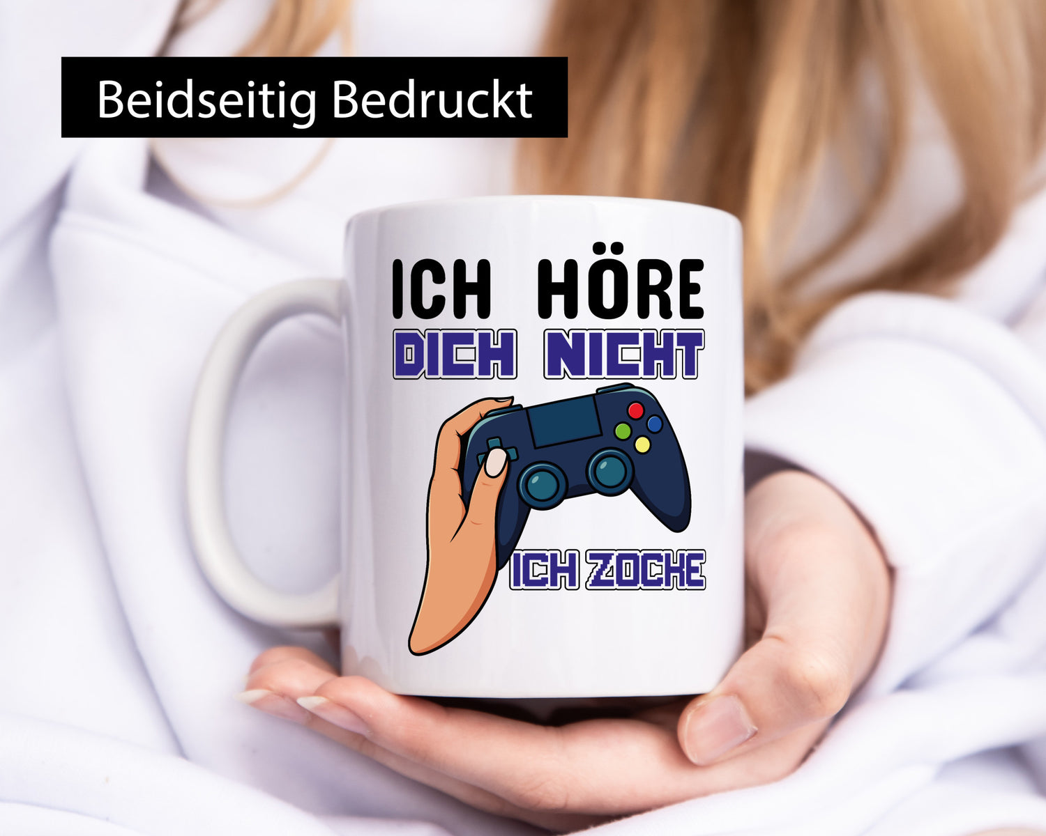 Ich höre dich nicht zocke lustig Humor Geschenkidee Geschenk Tasse
