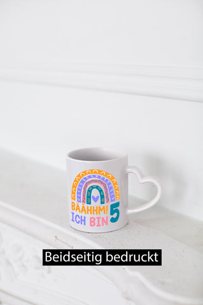 5. Geburtstag | 5 Jahre Regenbogen Bääm Mädchen Geschenkidee Humor Tasse