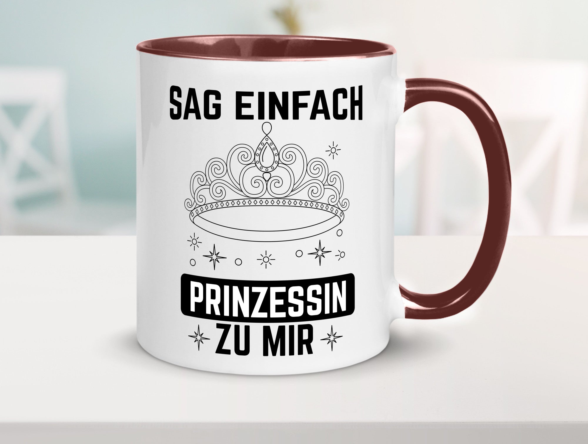 Sag einfach Prinzessin zu mir | Eure Meijestät Geschenkidee Humor Tasse