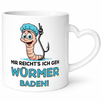 Mir reichts ich geh Würmer Baden | Angler Angeln Geschenk Humor Geschenkidee