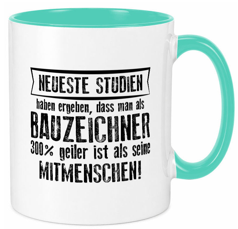 Neuste Studien: Bauzeichner | Zeichner Humor Geschenkidee Tasse