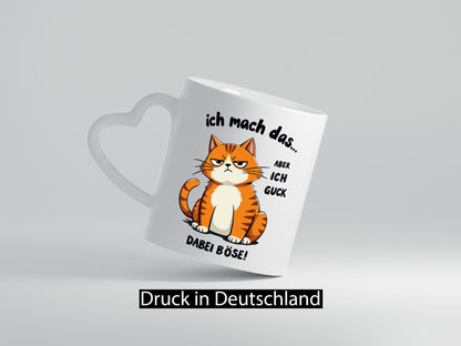Ich guck dabei Böse | Katze Ironie Geschenk Tierliebhaber Humor lustiger Spruch