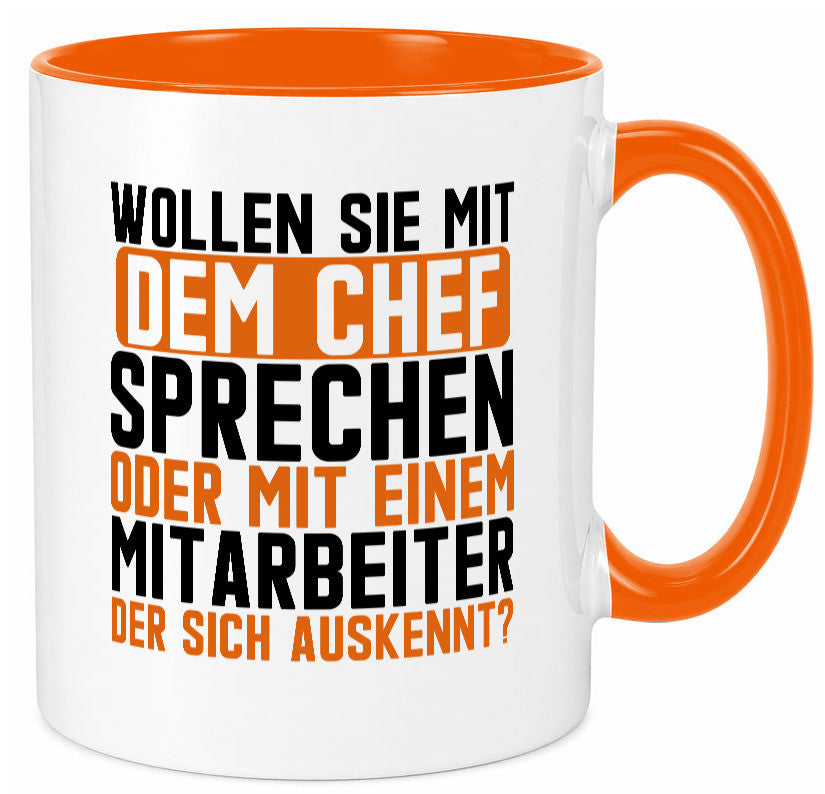 Wollen sie mit dem Chef Sprechen | Mitarbeiter Humor Arbeit Kollegen Büro
