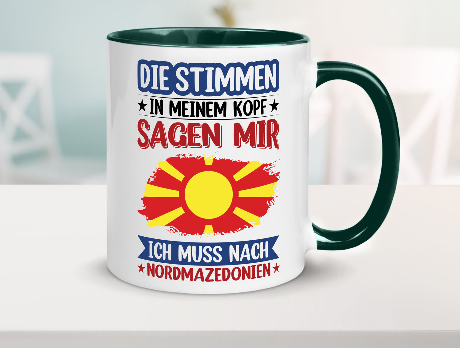 Nordmazedonien | Urlaub Stimmen in meinem Kopf Geschenk Humor Geschenkidee
