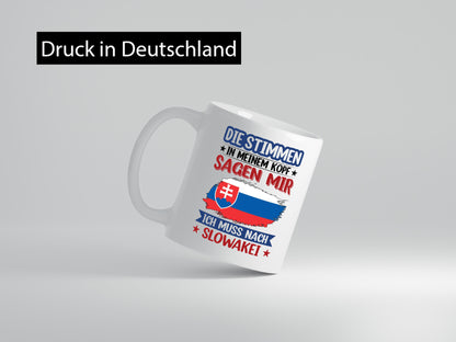 Slowakei | Urlaub Stimmen in meinem Kopf Traumland v2 lustiger Spruch Geschenk