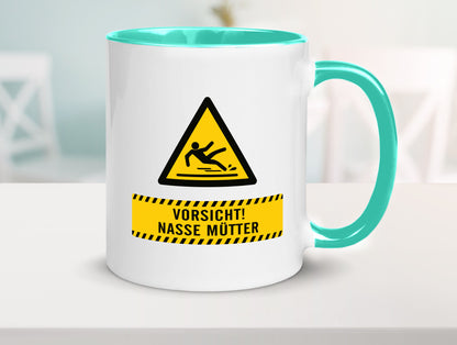 Vorsicht Nasse Mütter | Muttertag Geschenk Familie Geschenkidee lustiger Spruch