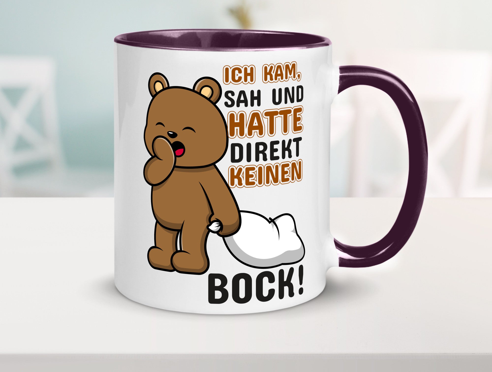 Direkt keinen Bock! | Büro Faultier Morgenmuffel Geschenk Arbeit Kollegen