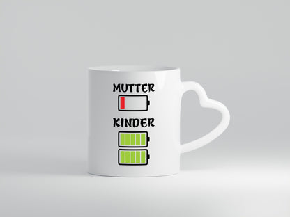 Mutter akku leer | Kinder voll Muttertag Geschenk Familie Geschenkidee lustiger