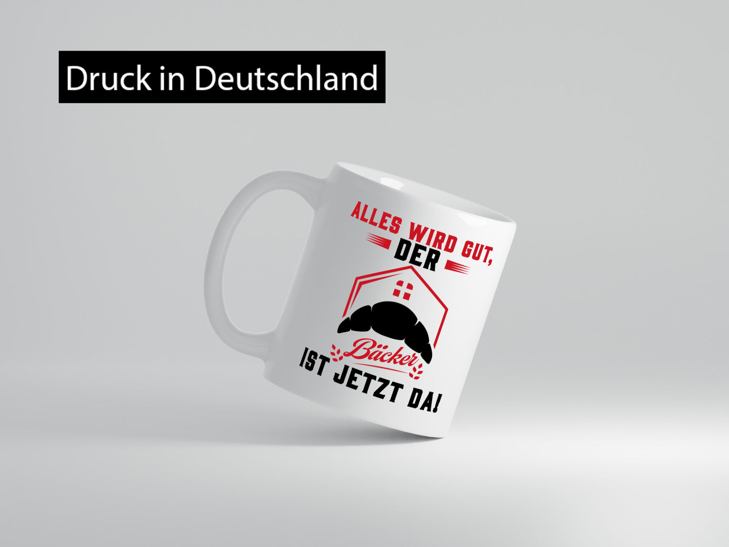 Der Bäcker ist jetzt da | Bäckerrei Geschenk Humor Geschenkidee lustiger Spruch