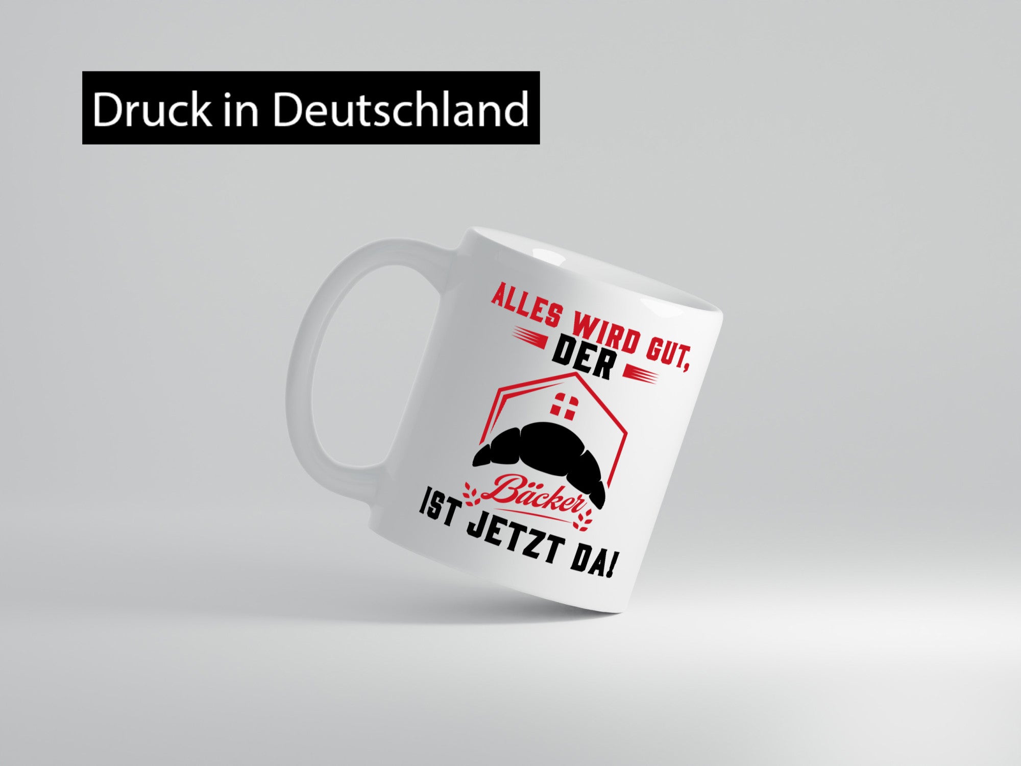Der Bäcker ist jetzt da | Bäckerrei Geschenk Humor Geschenkidee lustiger Spruch
