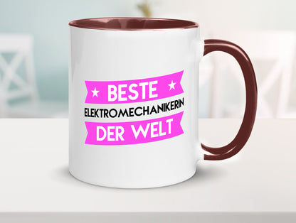 Beste Elektromechanikerin | Mechanikerin Humor Geschenkidee Tasse