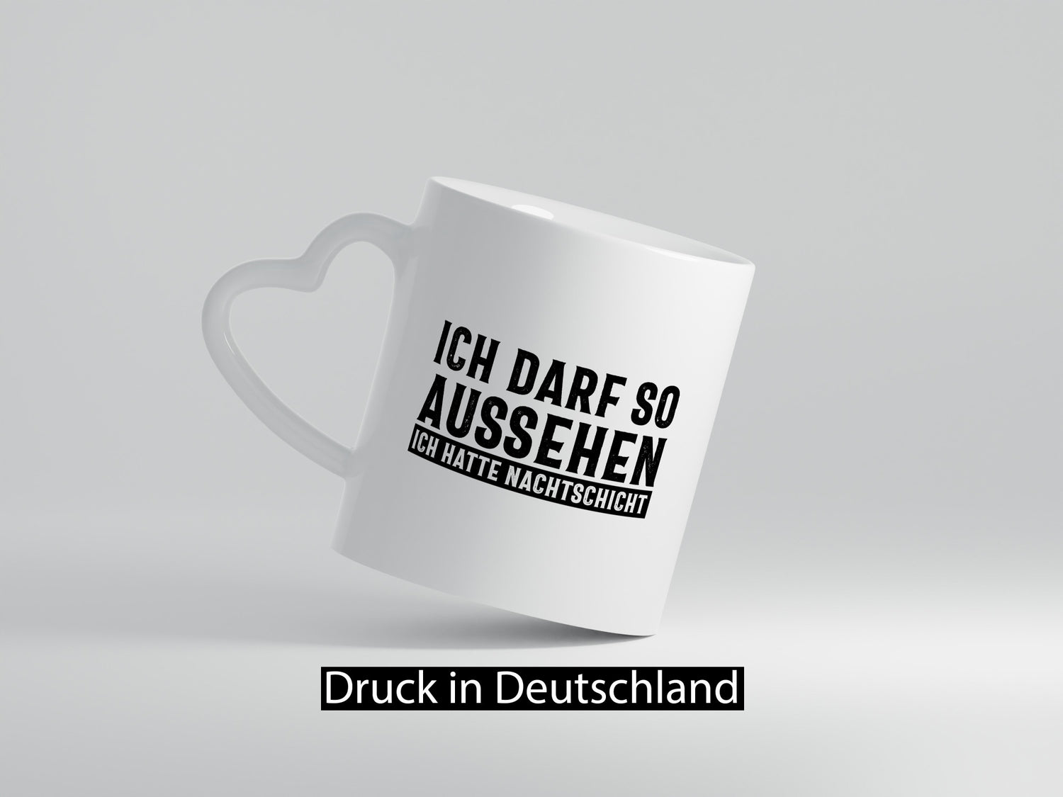 Darf so aussehen, hatte Nachtschicht Geschenkidee Humor Tasse