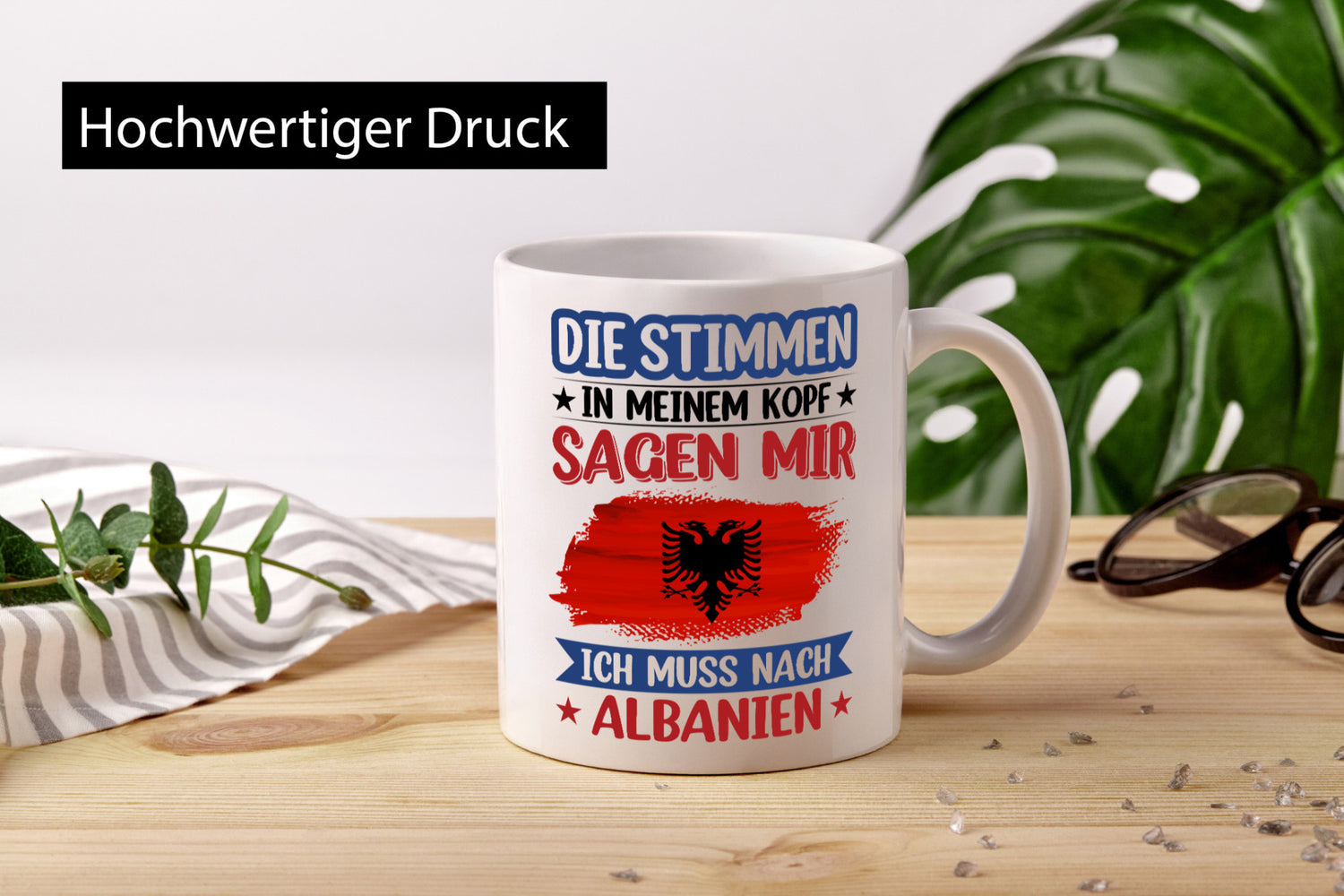 Albanien | Urlaub Stimmen in meinem Kopf Traumland lustig Humor Geschenkidee