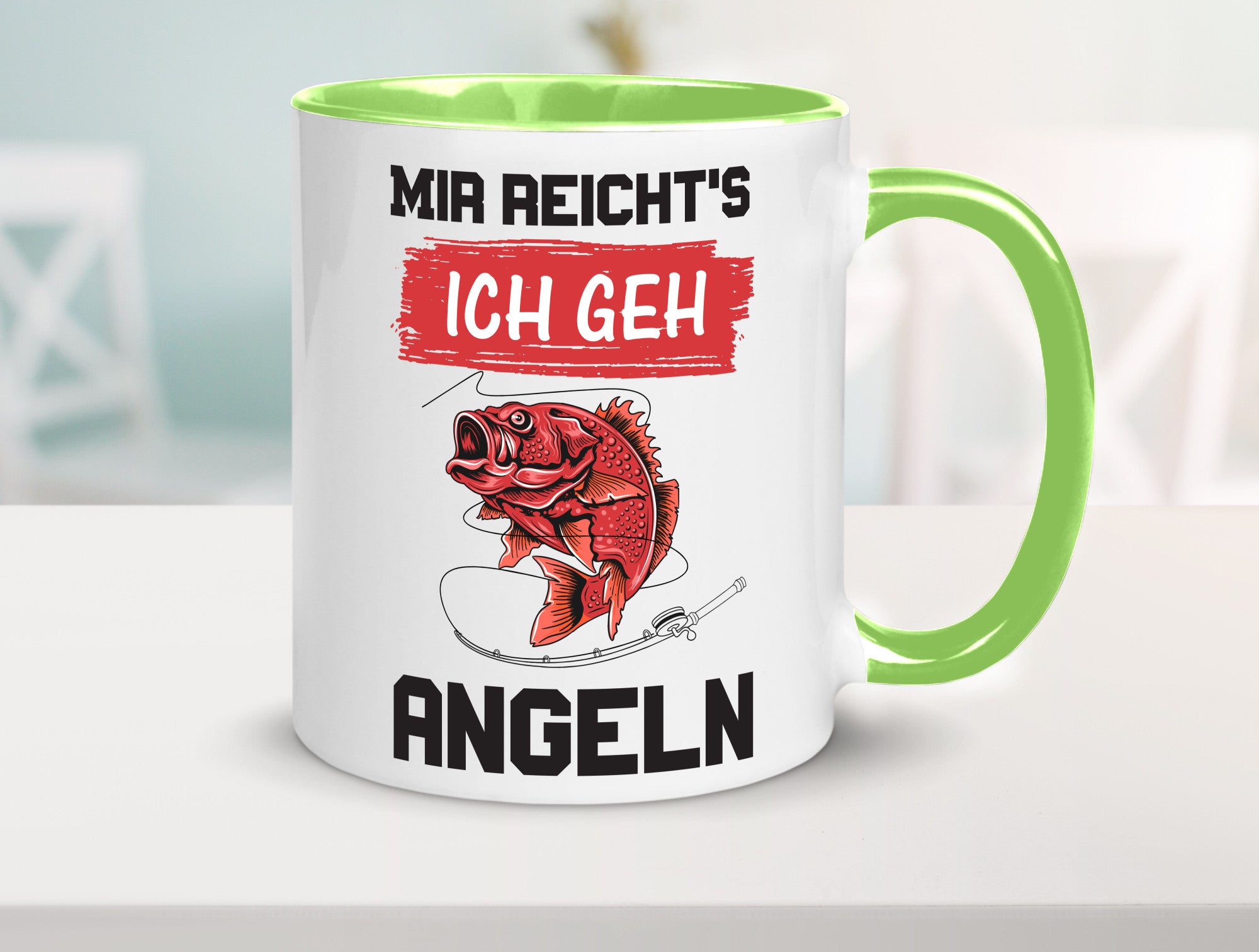 Ich geh angeln | Angler Tasse Fisch Fischer Humor lustig Geschenkidee Geschenk