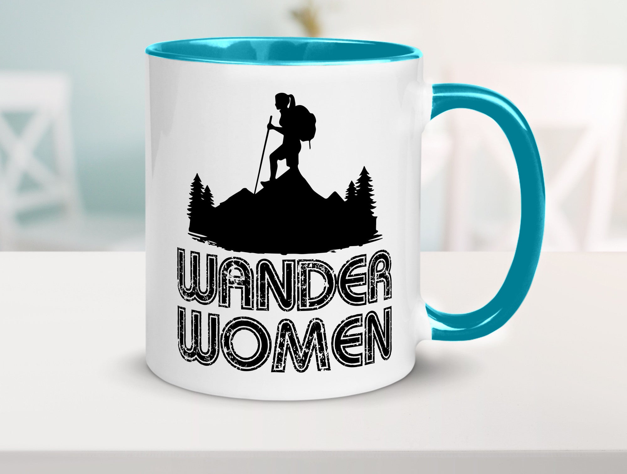 Wander Woman | Wandern Berge Geschenk Familie Geschenkidee lustiger Spruch Tasse