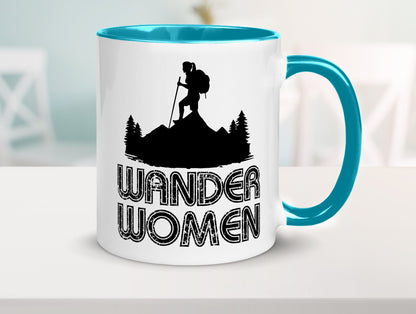 Wander Woman | Wandern Berge Geschenk Familie Geschenkidee lustiger Spruch Tasse