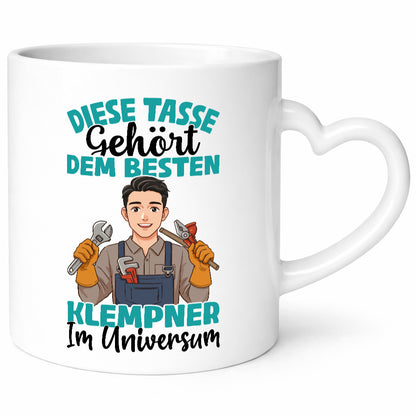 Im Universum: Klempner |klempnern Humor Geschenkidee Tasse