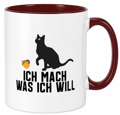 Ich mach was will | Katze Katzenliebhaber Egoist lustig Tierliebhaber Humor Tasse