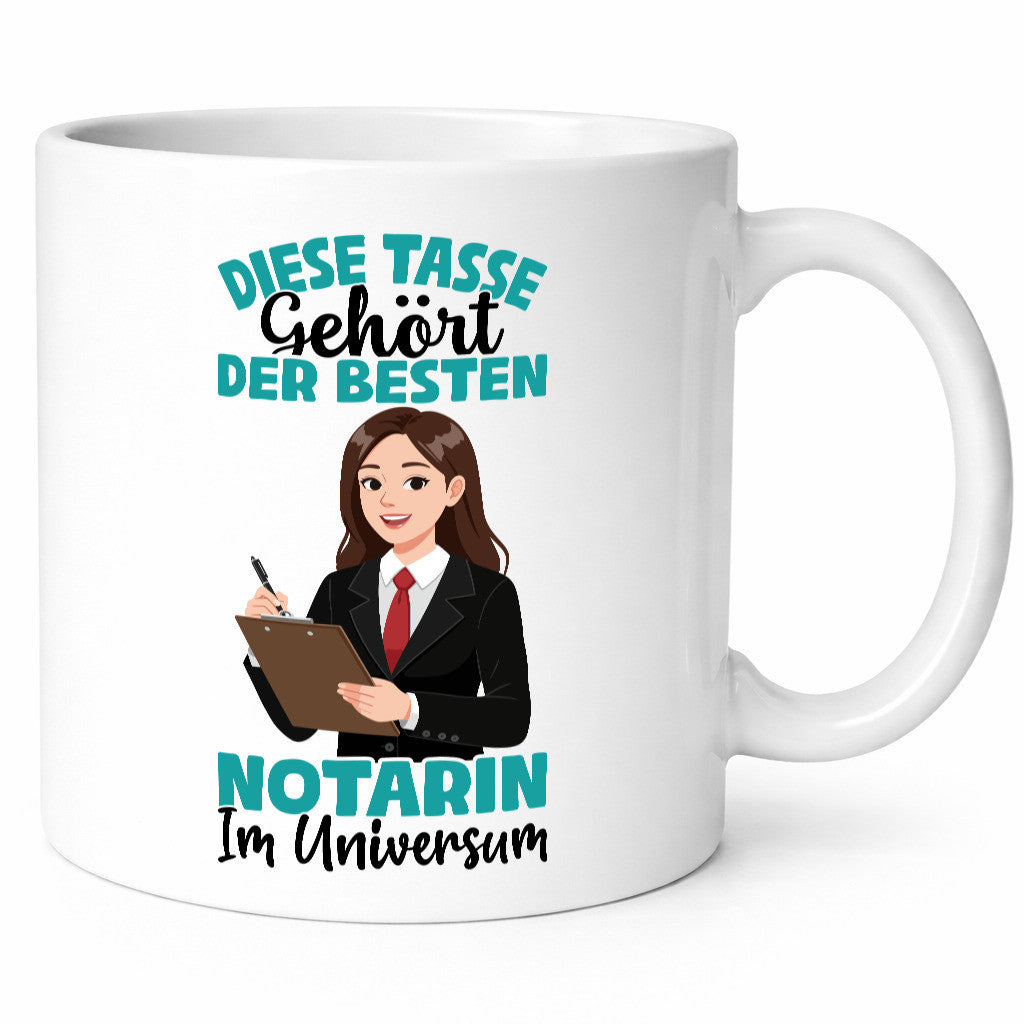 Im Universum: Notarin | Juristin Humor Geschenkidee Tasse