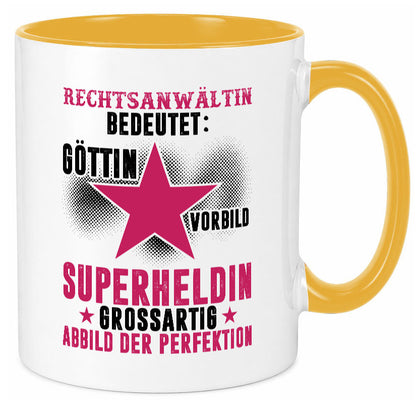 Bedeutung von Rechtsanwältin | Jurstin Anwältin Humor Geschenkidee Tasse