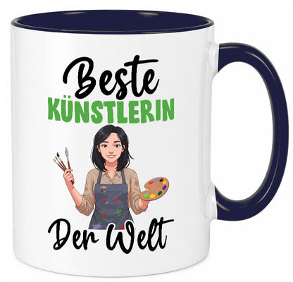 Beste Künstlerin| Kunst Geschenk Humor Geschenkidee lustiger Spruch Tasse