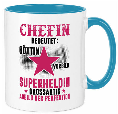 Bedeutung von Chefin | Führungskraft Vorgesetzte Geschenk Arbeit Kollegen Büro