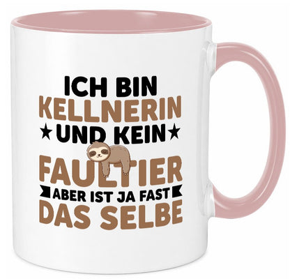 Ich bin kein Faultier: Kellnerin | Beruf kellnern lustiger Spruch Geschenk Tasse