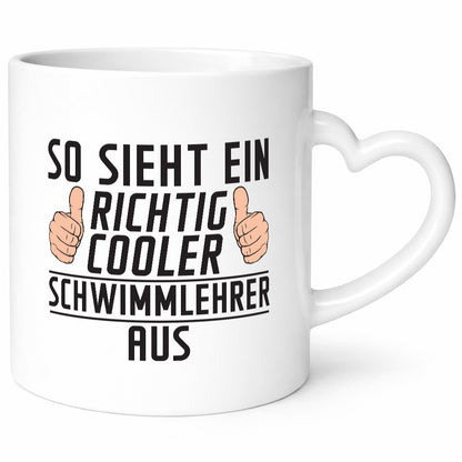 Richtig Cooler Schwimmlehrer | Lehrer Schüler schwimmen Geschenk Humor