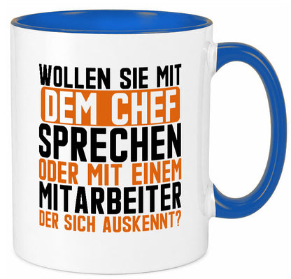 Wollen sie mit dem Chef Sprechen | Mitarbeiter Humor Arbeit Kollegen Büro