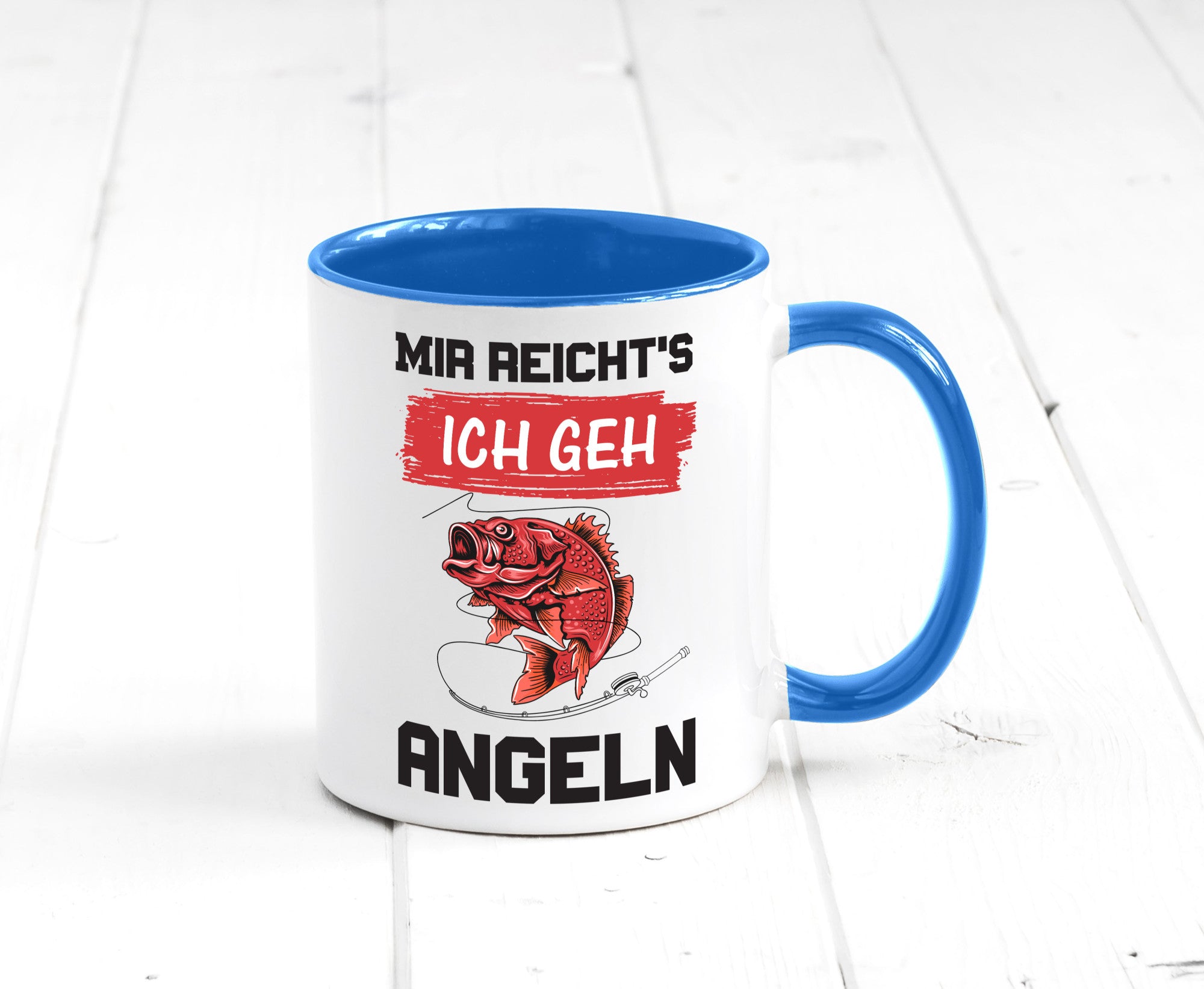 Ich geh angeln | Angler Tasse Fisch Fischer Humor lustig Geschenkidee Geschenk