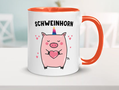 Schweinhorn lustig Humor Geschenkidee Geschenk Tasse