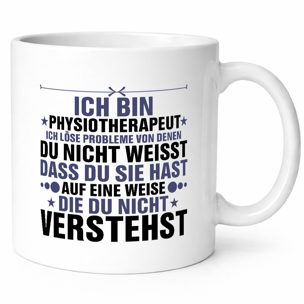 Löse Probleme: Physiotherapeut v2 lustiger Spruch Geschenk Humor Geschenkidee