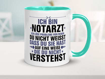 Löse Probleme: Notarzt | Arzt v2 Geschenkidee Humor Tasse