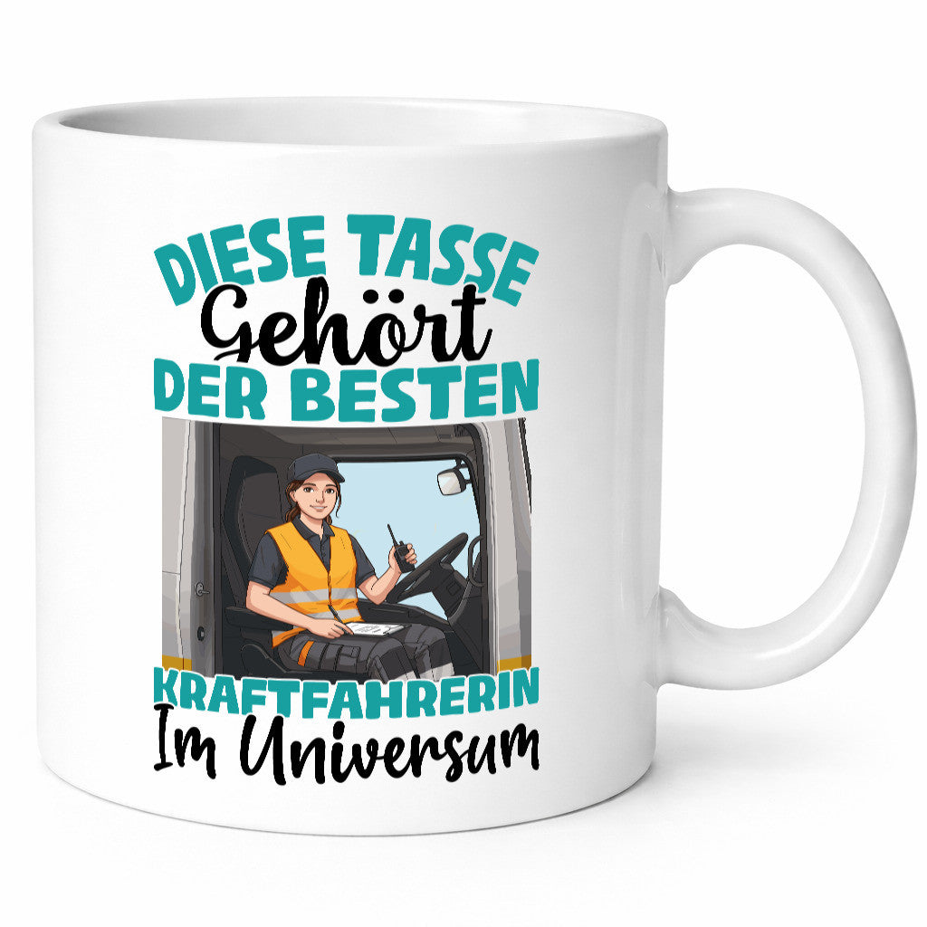 Im Universum: Kraftfahrerin | Lastwagen LKW lustig Humor Geschenkidee Geschenk