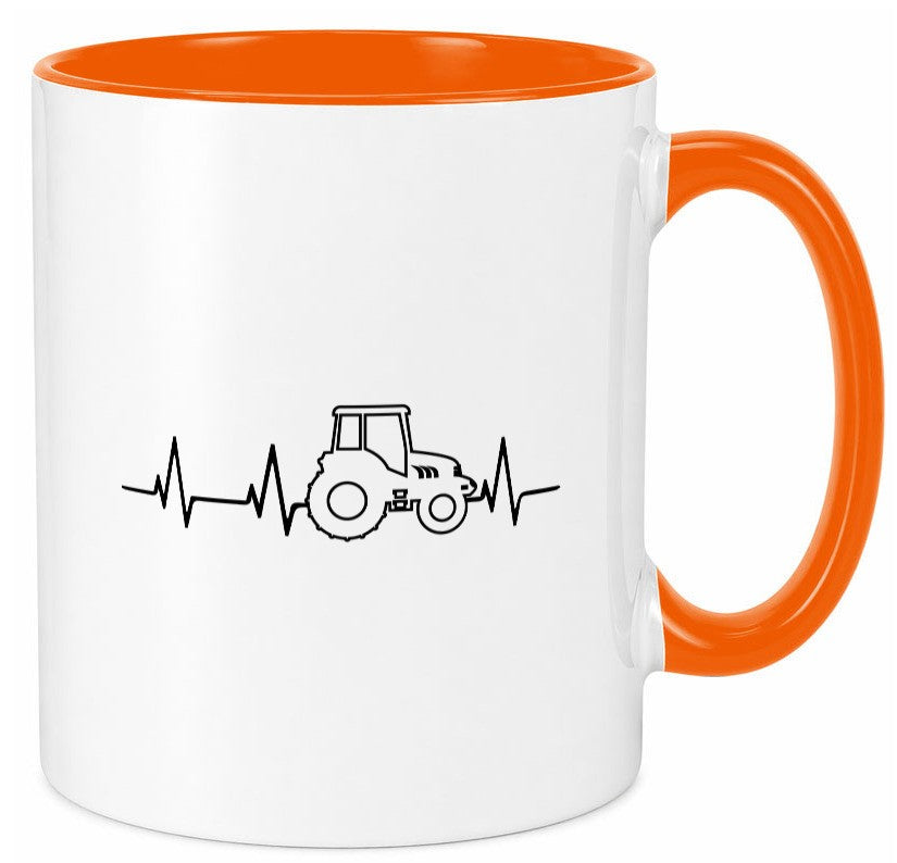 Trekker Herzschlag | Traktor Bauernhof Bauer Humor Geschenkidee Tasse