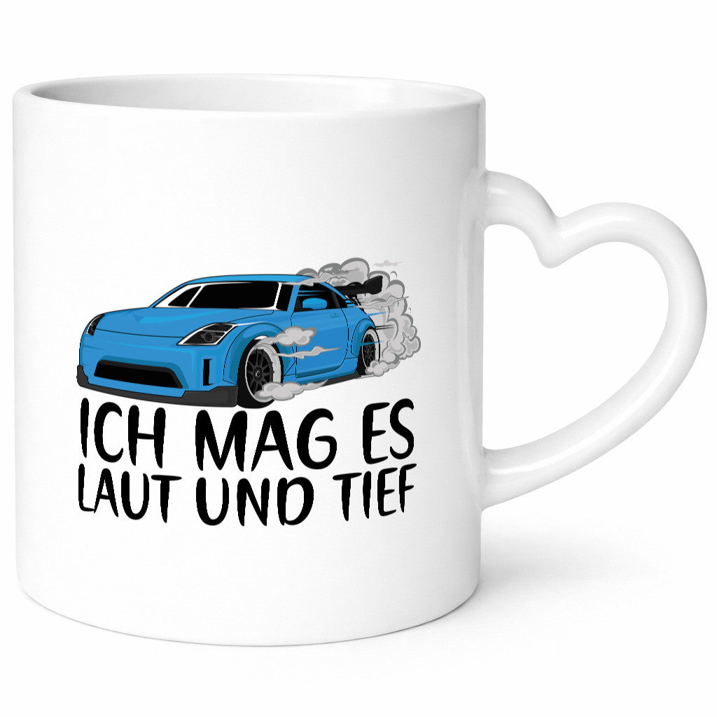 Ich mag es laut und tief | Motor Autofan Auto Tuning Geschenkidee Humor Tasse