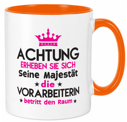 Seine Majestät Vorarbeiterin | Kollegin Teamleiter lustig Arbeit Kollegen Büro