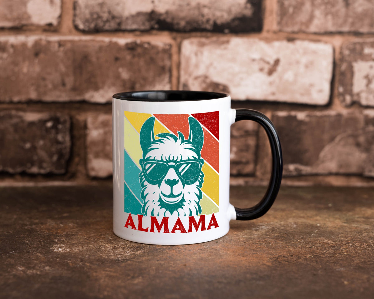 Almama | Lama Mutter Muttertag lustig Familie Geschenkidee Geschenk Tasse