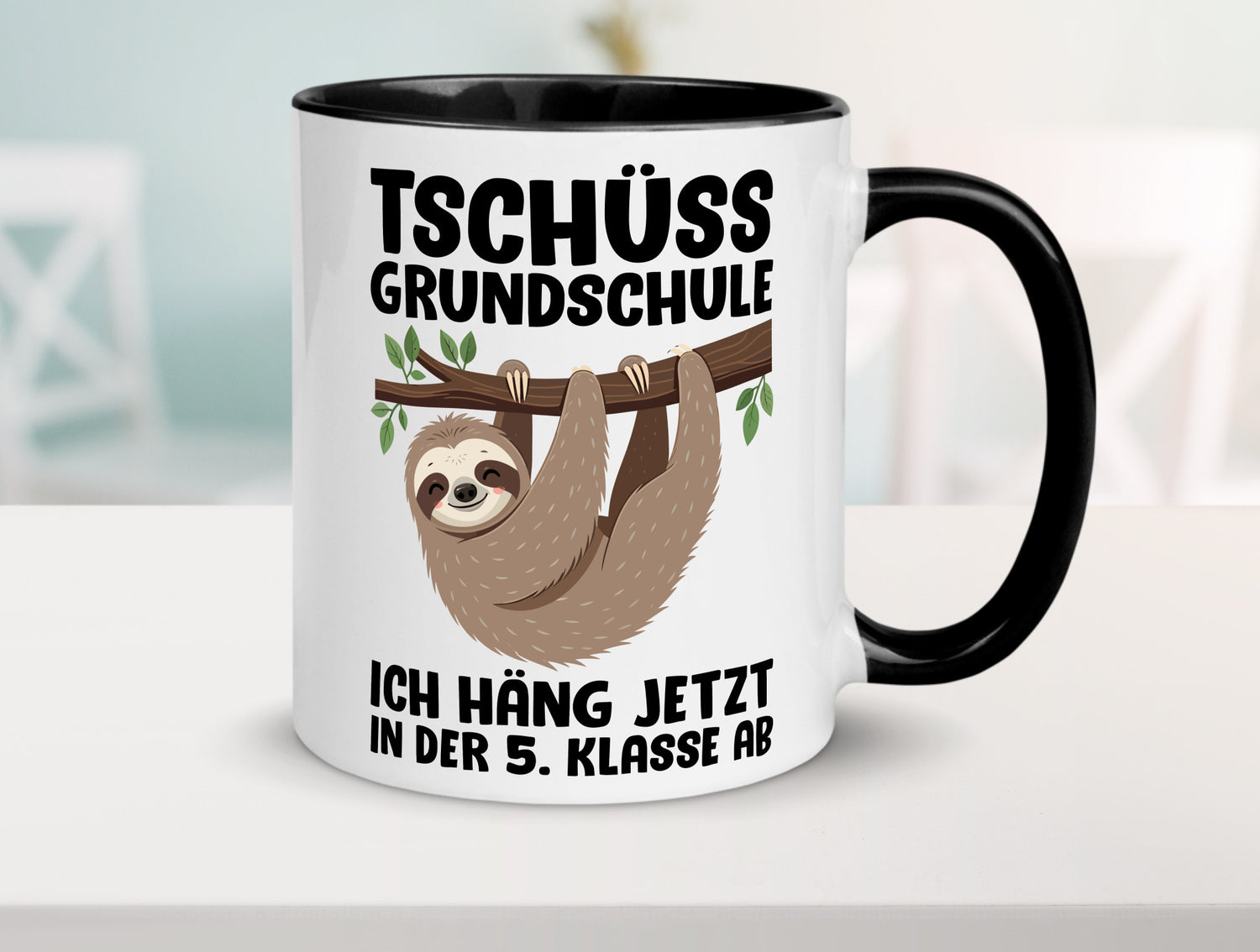 Tschüss Grundschule ich häng jetzt in der 5. Klasse ab Humor Geschenkidee Tasse