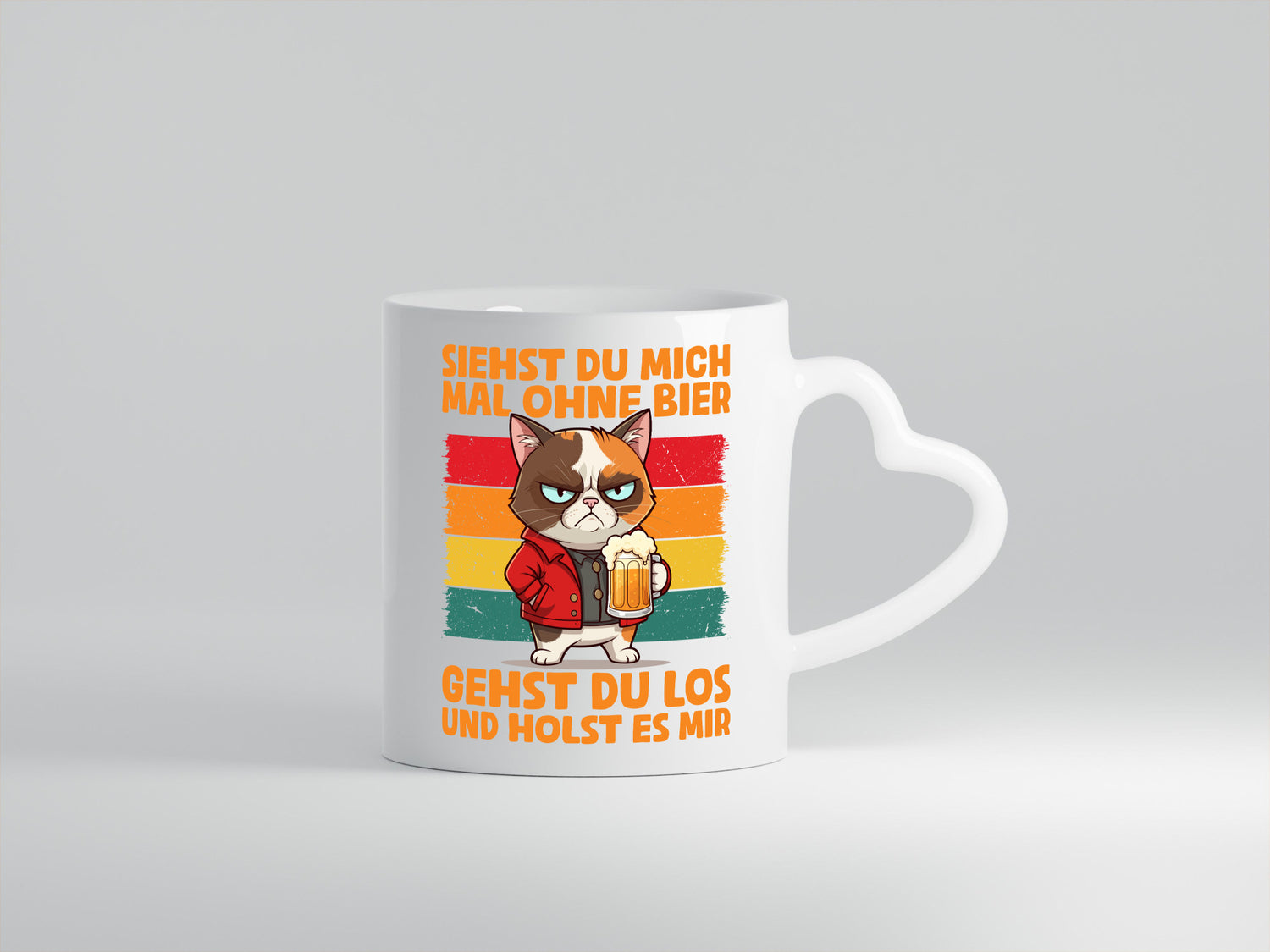 Siehst du mich ohne bier | Katze Biertrinker Geschenk Tierliebhaber Humor