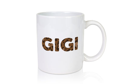 Gigi | Leopardenlook Buchstaben lustiger Spruch Geschenk Familie Geschenkidee