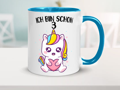 3. Geburtstag | Ich bin schon 3 Jahre Einhorn Mädchen lustig Geschenkidee