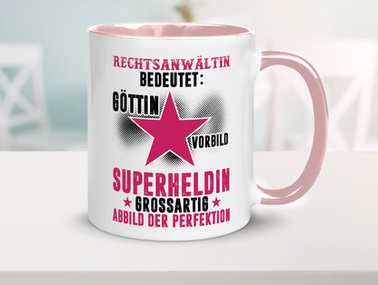 Bedeutung von Rechtsanwältin | Jurstin Anwältin Humor Geschenkidee Tasse
