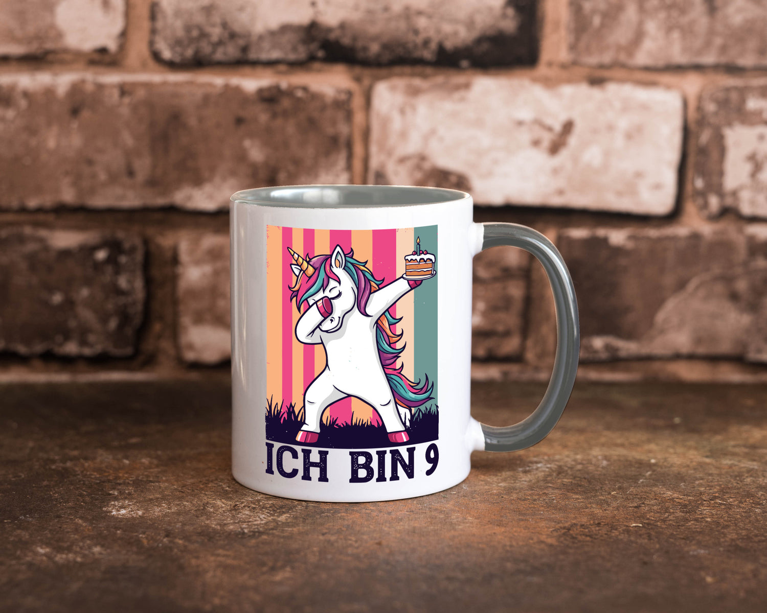 9 Geburtstag | Einhorn Damping Mädchen Humor Geschenkidee Tasse